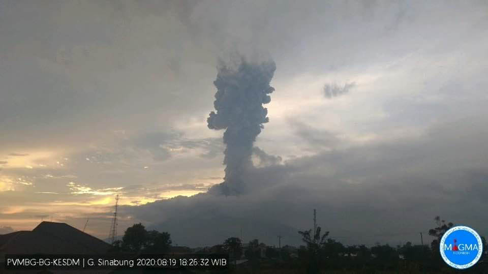 Gunung Api Sinabung kembali erupsi