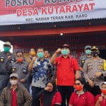 Bupati Karo Terkelin Brahmana bersama anggota DPR RI Bob Andika Mamana Sitepu