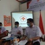 Khairul Siregar Kabid Organisasi PMI Provinsi Sumatera Utara memimpin jalannya sidang pleno