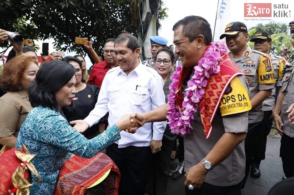 Komjen Pol Agus Andrianto masa menjabat Kapolda Sumut saat berkunjung ke Kabupaten Karo