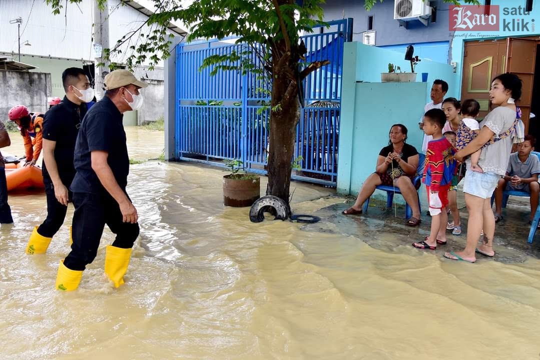 Banjir melanda sebagian besar wilayah Kota Tebing Tinggi