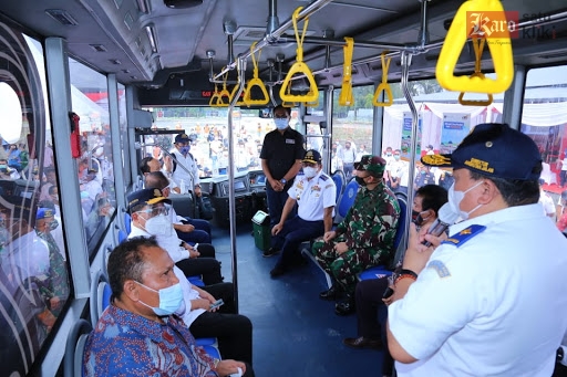 Bus Transmetro Deli resmi mulai jajal aspal Medan