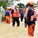 Gubernur SUmut Tinjau Banjir Tebing Tinggi