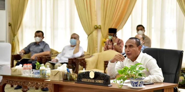 Gubernur Sumatera Utara, Edy Rahmayadi mengikuti Rapat Pembentukan Panitia Seleksi (Pansel) Bakal Calon Rektor USU Humas Pemprovsu