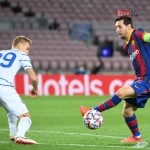 Lionel Messi Saat berhadapan dengan Dynamo Kiev