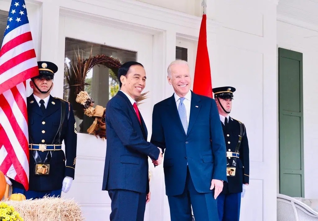 Presiden Jokowi Ucapakan selamat kepada Joe Biden Presiden Amerika