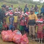 Bulan Kasih Natal, Satgas Paskhas Pamrahwan Papua Gelar Baksos