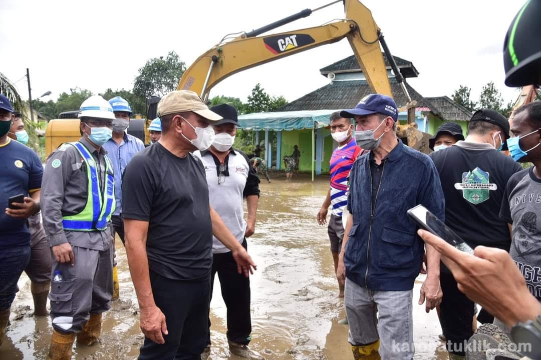 Gubernur Edy Pastikan Pembenahan Pasca Banjir Lancar