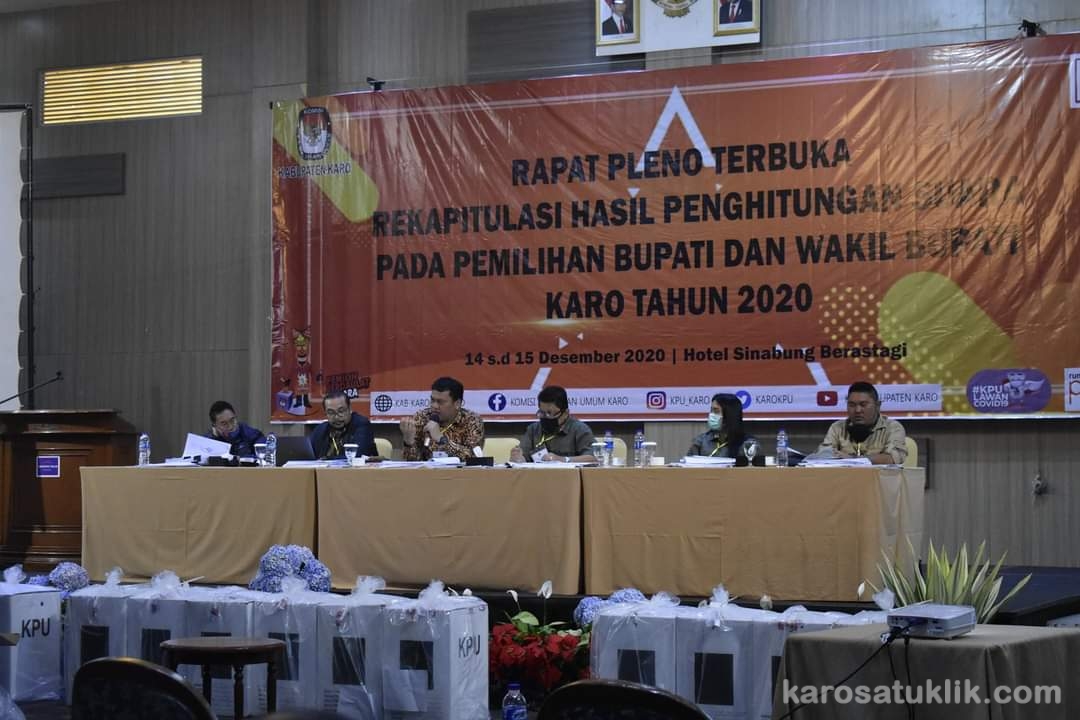 Hasil Perhitungan suara Pilkada Karo 2020