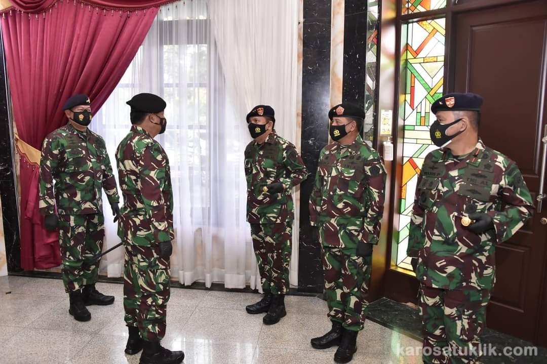 Kenaikan Pangkat Lima Perwira Tinggi TNI