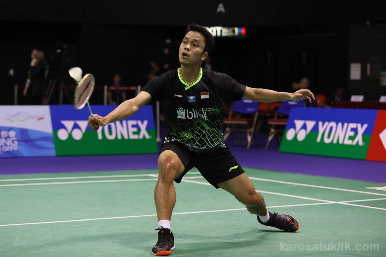 Anthony Ginting Sukses 'Tikung' Kunlavut di Poin Kritis