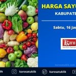 Harga Sayur-Mayur Kabupaten Karo 16 Januari 2021