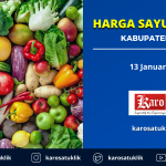 Harga sayur mayur kabupaten Karo 13 Januari 2021