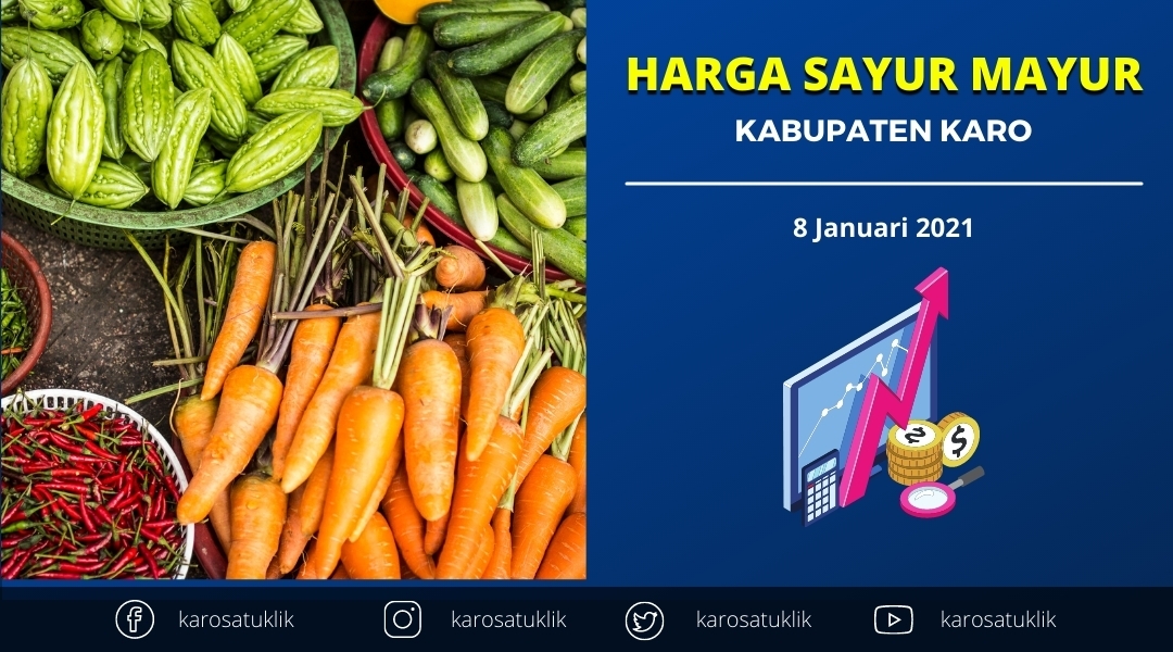 Harga sayur mayur Kabupaten Karo 08 Januari 2020