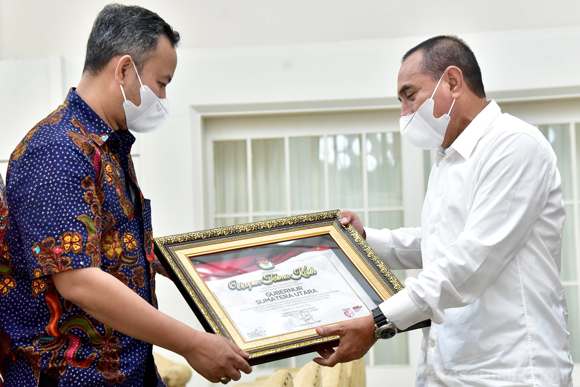 KPU Sumut Sampaikan Terima Kasih kepada Gubernur Edy Rahmayadi