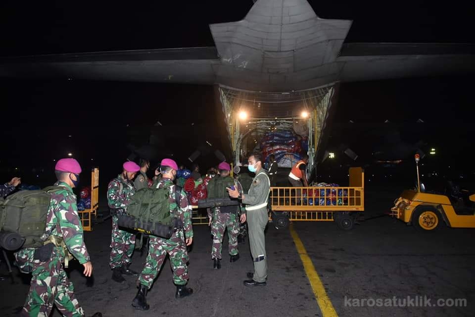 Marinir Kerahkan Satgas Kemanusiaan Bantu Korban Banjir