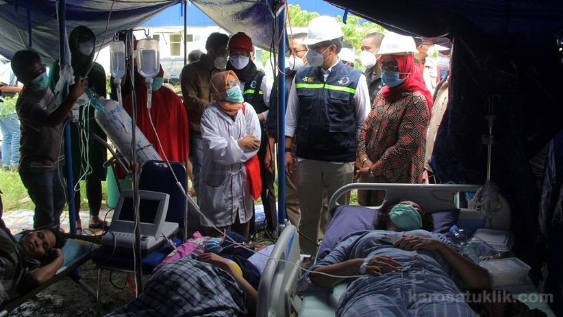 Menkes Budi Penuhi Kebutuhan Tindakan Medis Korban Gempa