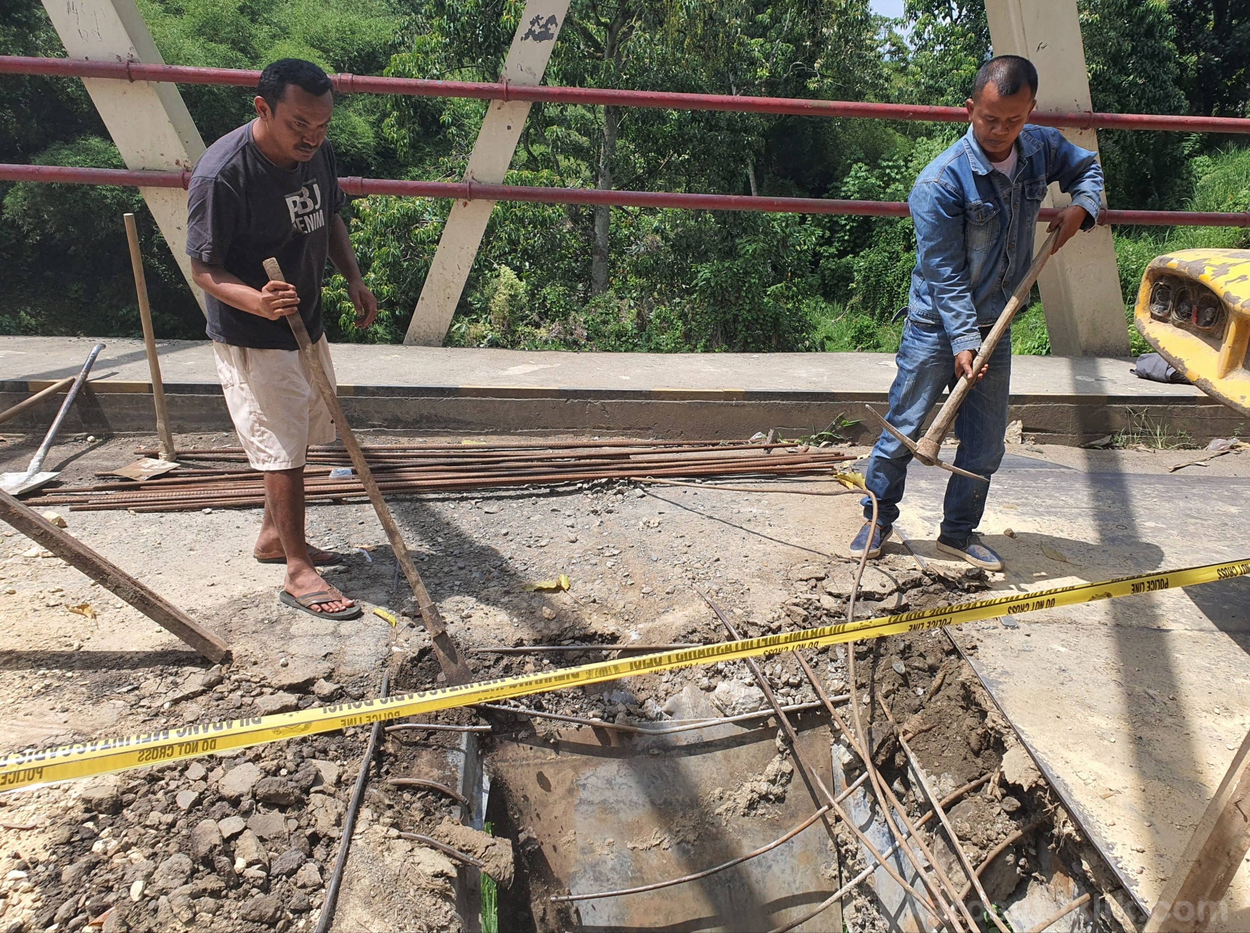 Perbaikan Jembatan Lau Bengap