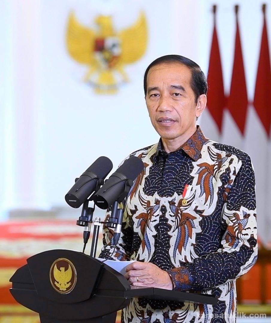 Twit Pertama Jokowi di awal 2021 vaksin covid 