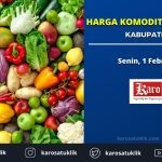Daftar Harga Komoditas Pertanian Kabupaten Karo, 01 Februari 2021