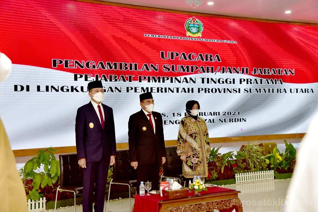 Edy Rahmayadi Lantik 13 Pejabat Eselon II, Prioritaskan Tanggung Jawab dan Perbaikan Organisasi