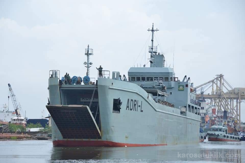 Kapal ADRI-L Kembali Dari Misi Kemanusiaan di Kalimantan Selatan