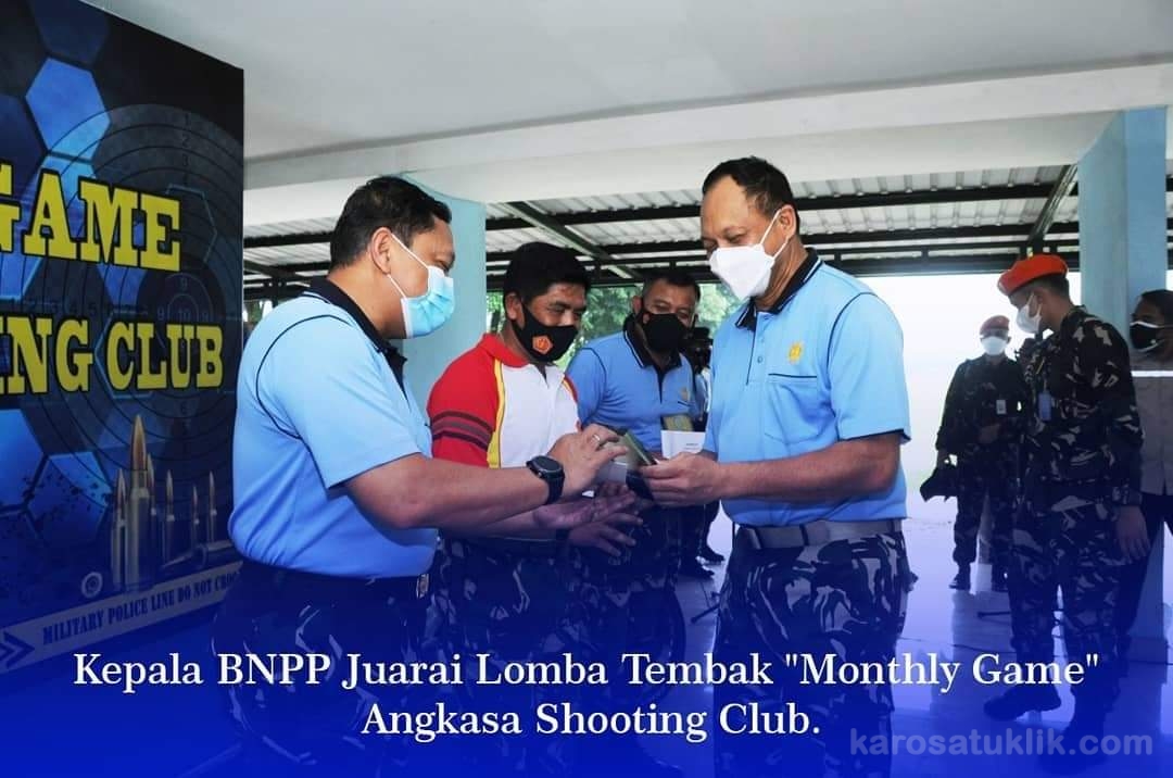 Kepala BNPP Juarai Lomba Tembak Monthly Game Angkasa Shooting Club.