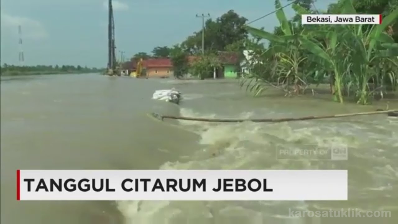 Tanggul Sungai Citarum Jebol, 4 Desa di Bekasi Kebanjiran