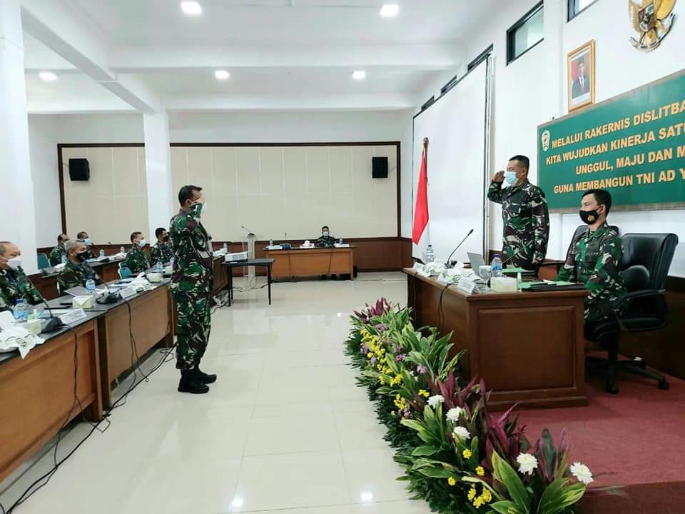 Bangun Kemampuan Teknologi TNI AD Yang Adaptif, Dislitbangad Gelar Rakernis TA 2021