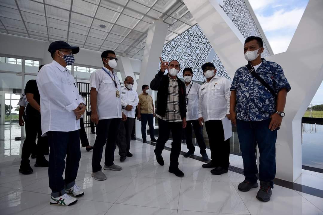 Gubernur Edy Rahmayadi Tinjau Progres Pembangunan Gedung VIP Bandara Kualanamu