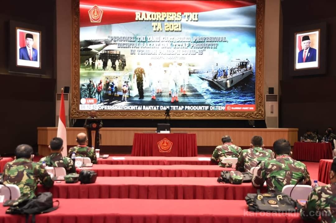 Kasum TNI Buka Rakorpers TNI Tahun 2021