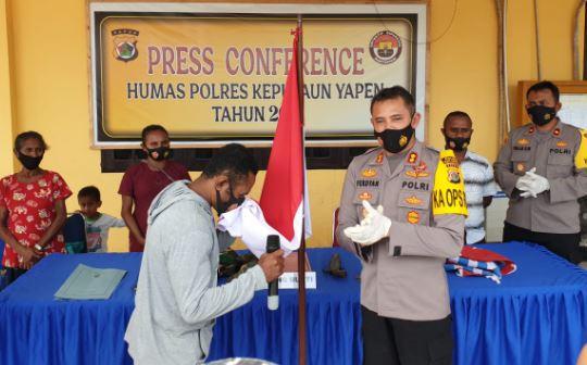 Menyerahkan Diri, Komandan KKB di Yapen Papua Noki Orarei Kembali ke Pangkuan NKRI