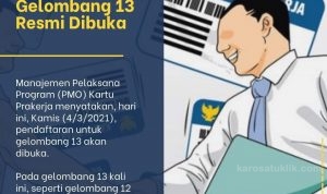 Pendaftaran Prakerja Gelombang 13 Bulan Maret