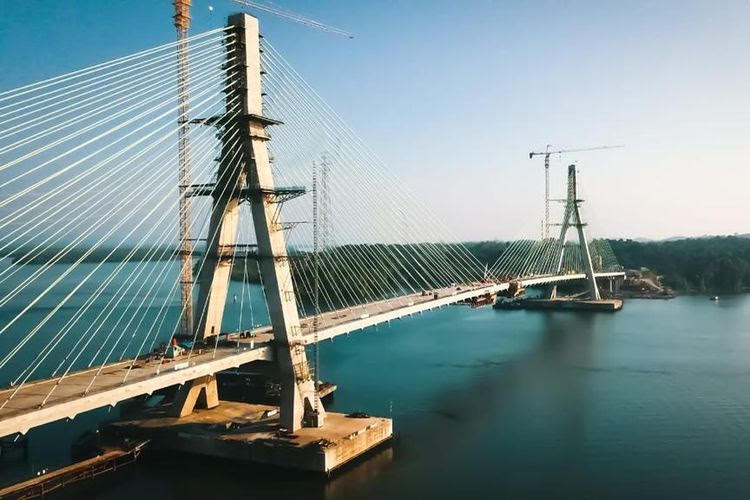 Melihat Jembatan Pulau Balang Menuju Ibukota Negara baru RI