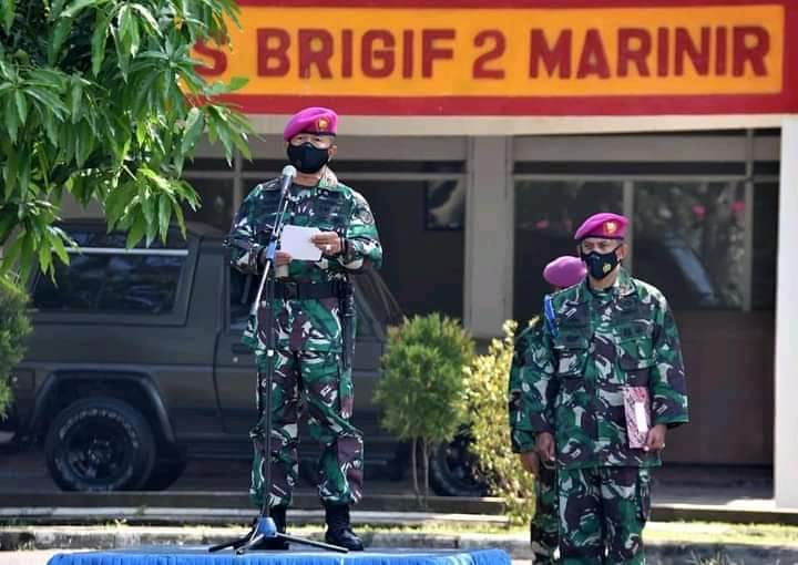 15 Prajurit Kima Brigif 2 Marinir Sandang Pangkat Baru