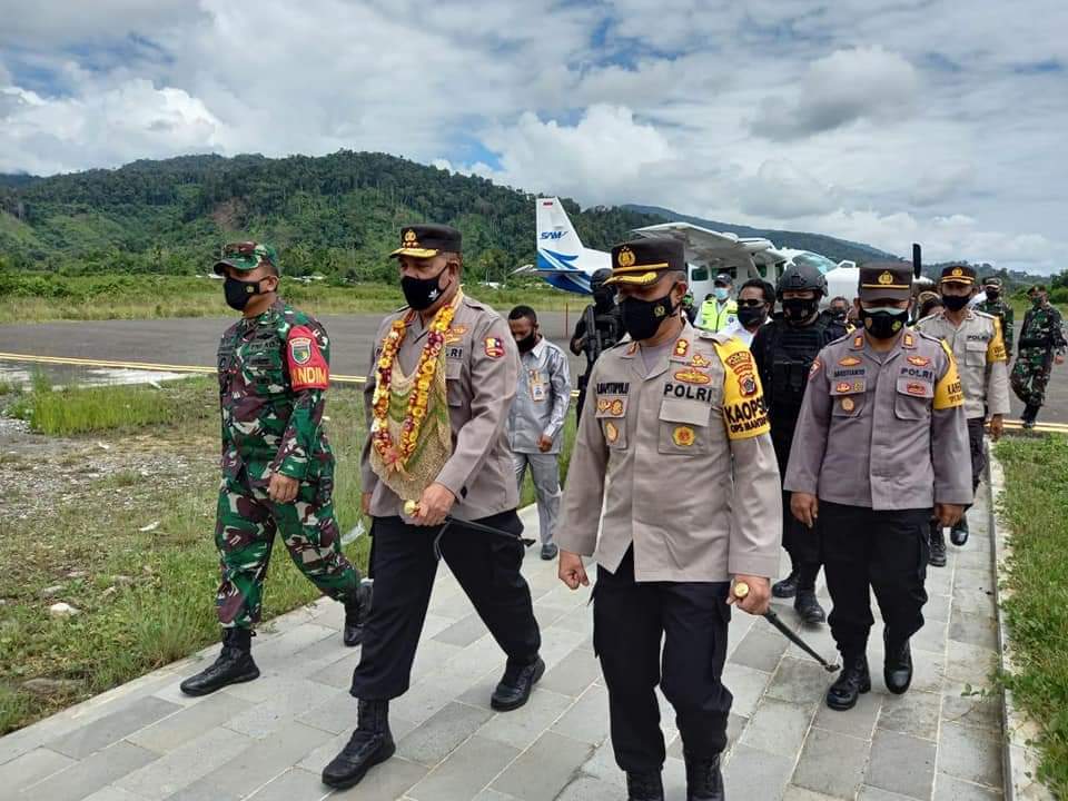 Dandim Jayawijaya Sambut Kunker Kabaintelkan Polri di Yalimo