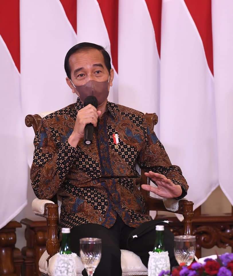 PRESIDEN RI Jokowi Beri Kabar Baik soal Covid-19 RI