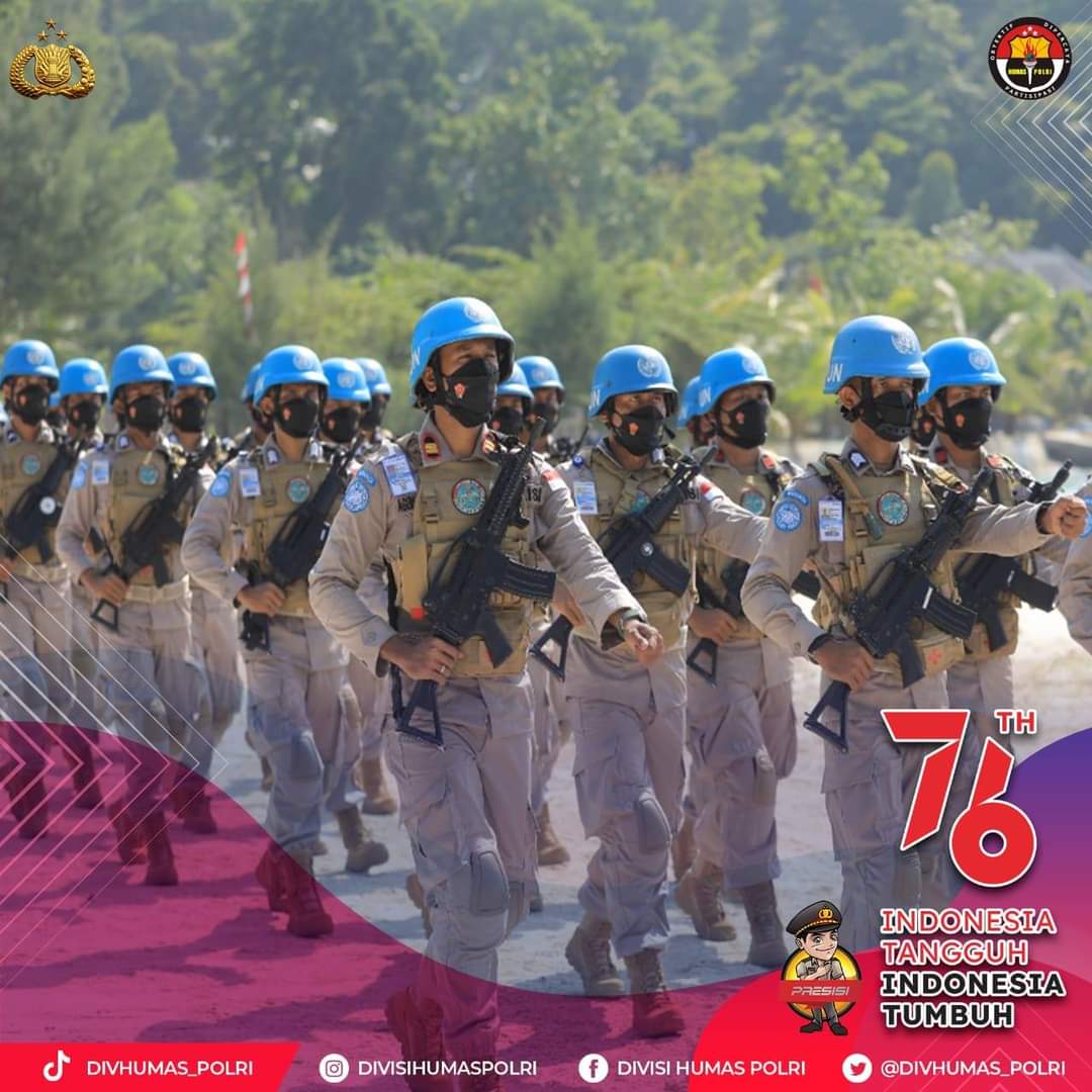 Kadiv Hubinter Polri Pimpin Pembaretan FPU 3 MINUSCA 