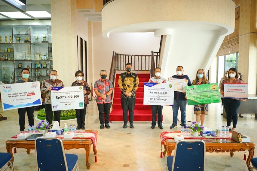 Pemko Medan kembali menerima bantuan donasi PPKM dari pihak swasta