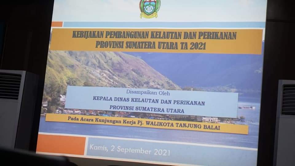  Pelaksana Tugas (Plt) Wali Kota Tanjung Balai H.Waris Tholib didampingi Kadis Kelautan dan Perikanan Kota Tanjung Balai, Nefri Siregar kunjungan kerja sekaligus bersilaturahmi Ke Dinas Kelautan dan Perikanan Propinsi Sumatera Utara