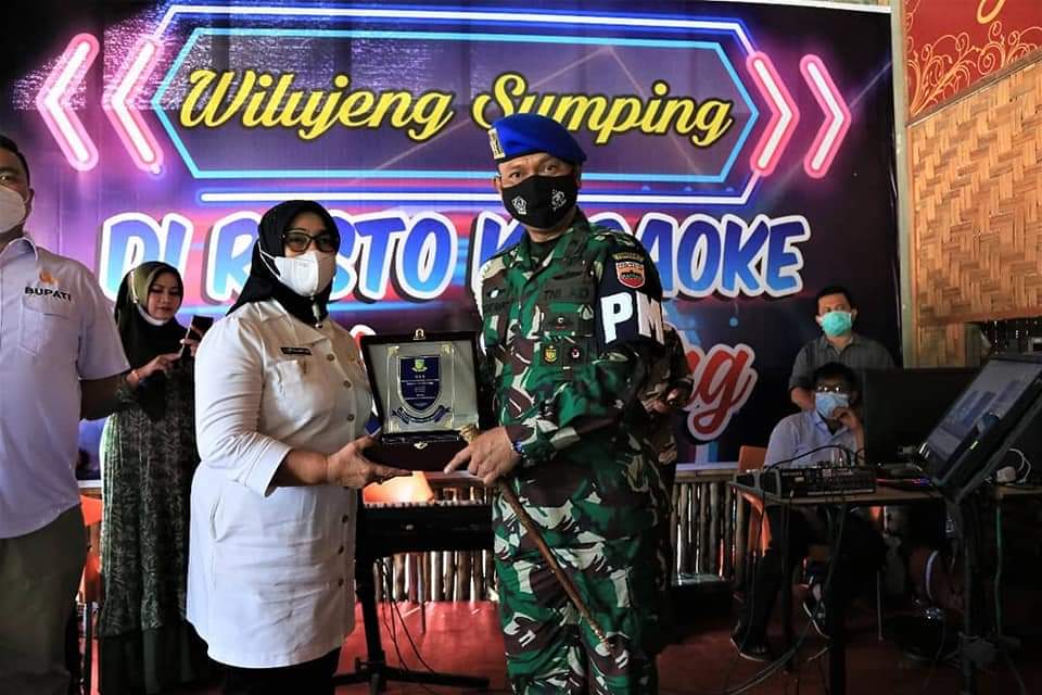 Wakil Bupati Labuhanbatu Hj. Ellya Rosa Siregar, S.Pd, MM, menerima kunjungan kerja Danpomdam I/BB CPM Anggiat Napitupulu SH.Msc