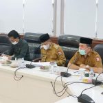 Plt Wali Kota Tanjungbalai, H.Waris Thalib menerima kunjungan kerja Badan Pembentukan Peraturan Daerah DPRD Provinsi Sumatera Utara, Rabu 22 September 2021.