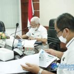 Satuan Tugas Penanganan Covid-19 Kabupaten Asahan menggelar rapat perkembangan covid-19 di Kabupaten Asahan.