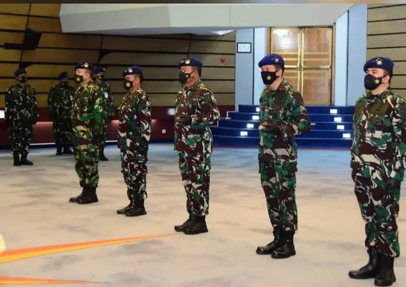 Kasau Marsekal TNI Fadjar Prasetyo, S.E., M.P.P., memimpin Serah Terima Jabatan Asisten Potensi Dirgantara Kasau (Aspotdirga), Komandan Sekolah Staf dan Komando TNI AU (Danseskoau) dan Panglima Komando Operasi TNI Angkatan Udara III (Pangkoopsau III) di Gedung I.G. Dewanto Denmabesau Cilangkap