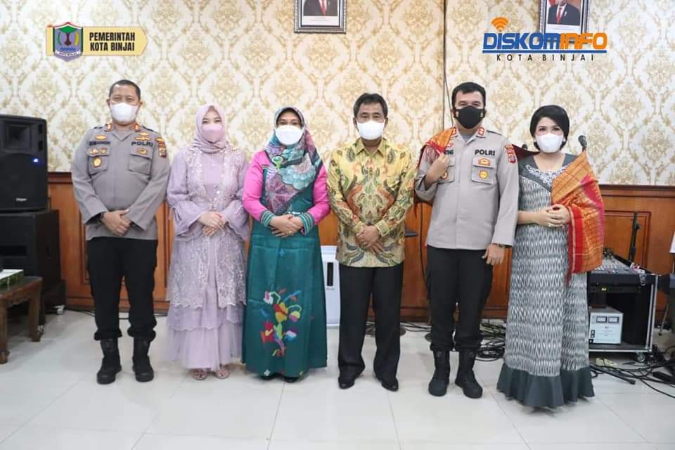  Pemerintah Kota Binjai bersama Forkopimda menggelar acara pisah sambut Kapolres yang lama AKBP Romadhoni Sutarjo, S.IK, M.H dengan Kapolres Kota Binjai yang baru AKBP Ferio Sano Ginting, S.IK, M.H. 