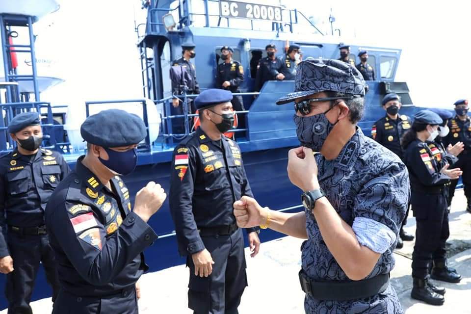 Badan Narkotika Nasional Republik Indonesia (BNN RI) resmi menutup Operasi Laut Interdiksi Terpadu di Pelabuhan Ujung Baru, Dermaga 104, Belawan, Kota Medan, Sabtu (25/9/2021).