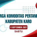 Daftar Harga Komoditas Pertanian Kabupaten Karo, 11 September 2021