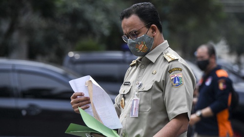 Gubernur DKI Jakarta Anies Baswedan dicecar penyidik KPK perihal penyertaan modal bagi Sarana Jaya