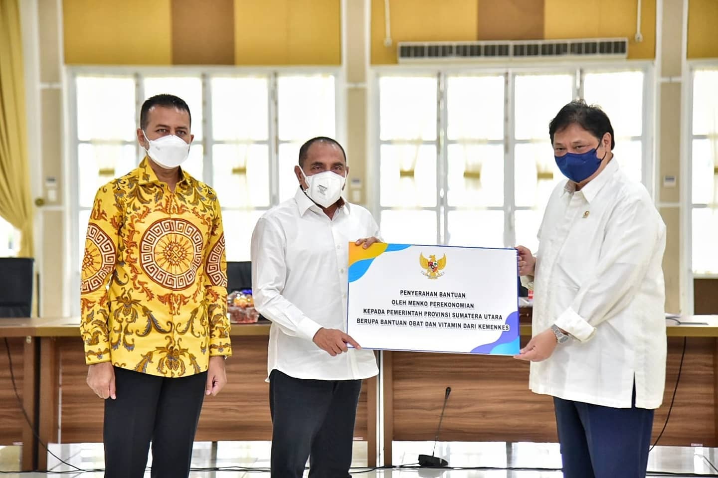 Gubsu Edy Rahmayadi mengucapkan terima kasih dan apresiasi kepada  Menko Perekonomian RI dan Tim Pengendali Inflasi Pusat (TPIP) atas apresiasi TPID Award yang diberikan kepada Sumatera Utara. 