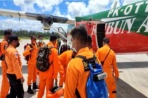 Titik koordinat Pesawat Rimbun Air PK OTW yang dilaporkan hilang kontak di Distrik Sugapa Kabupaten Intan Jaya, Papua pada Rabu pagi (15/9/2021) telah terdeteksi